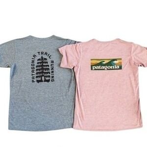 Patagonia Capilene Cool Daily Women's T-Shirt Lot of 2 Blue Pink Size S Small